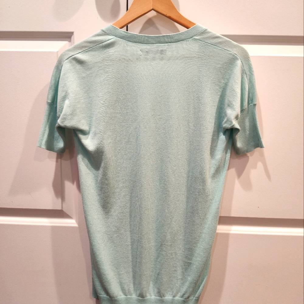 Short sleeve open cardigan